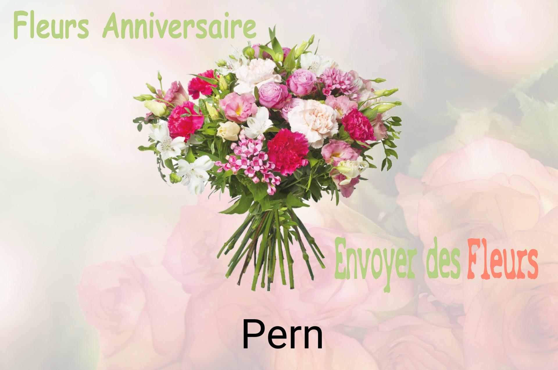Bouquet de fleurs d’anniversaire livré à Pern