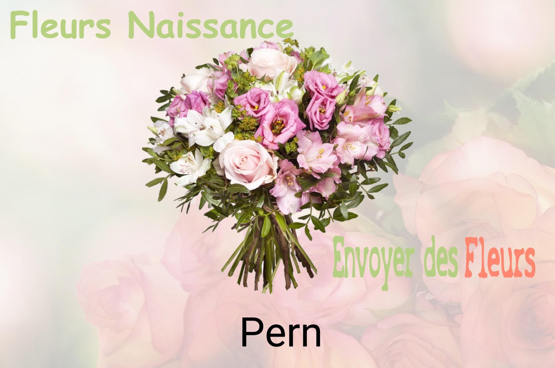 Bouquet de fleurs de naissance livré à Pern